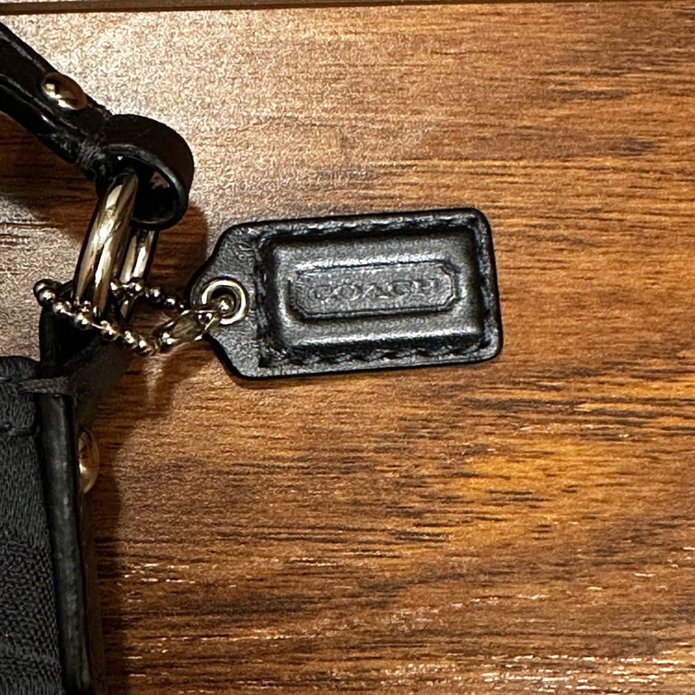Coach Gunmetal Grey Signature Shoulder Bag, EUC - Picture 8 of 11